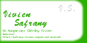 vivien safrany business card